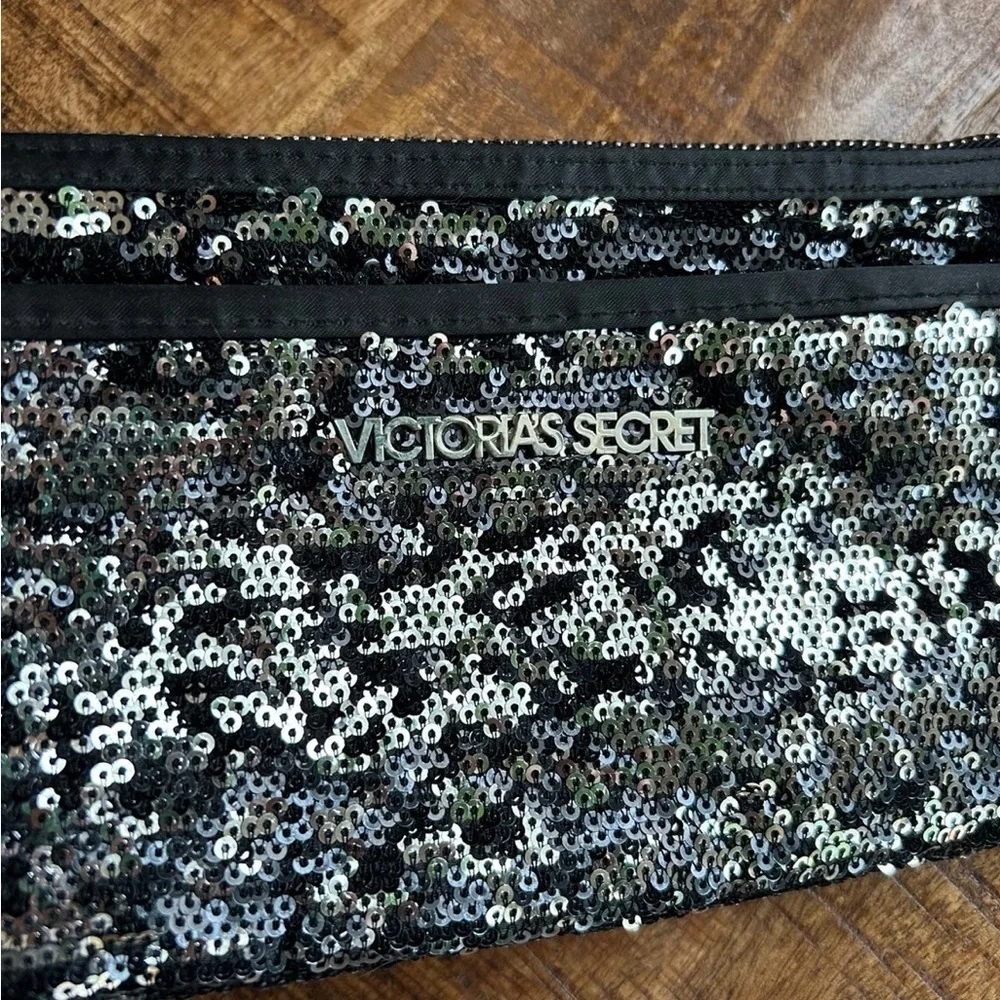 Victorias Secret sequin wristlet wallet pouch hand bag
